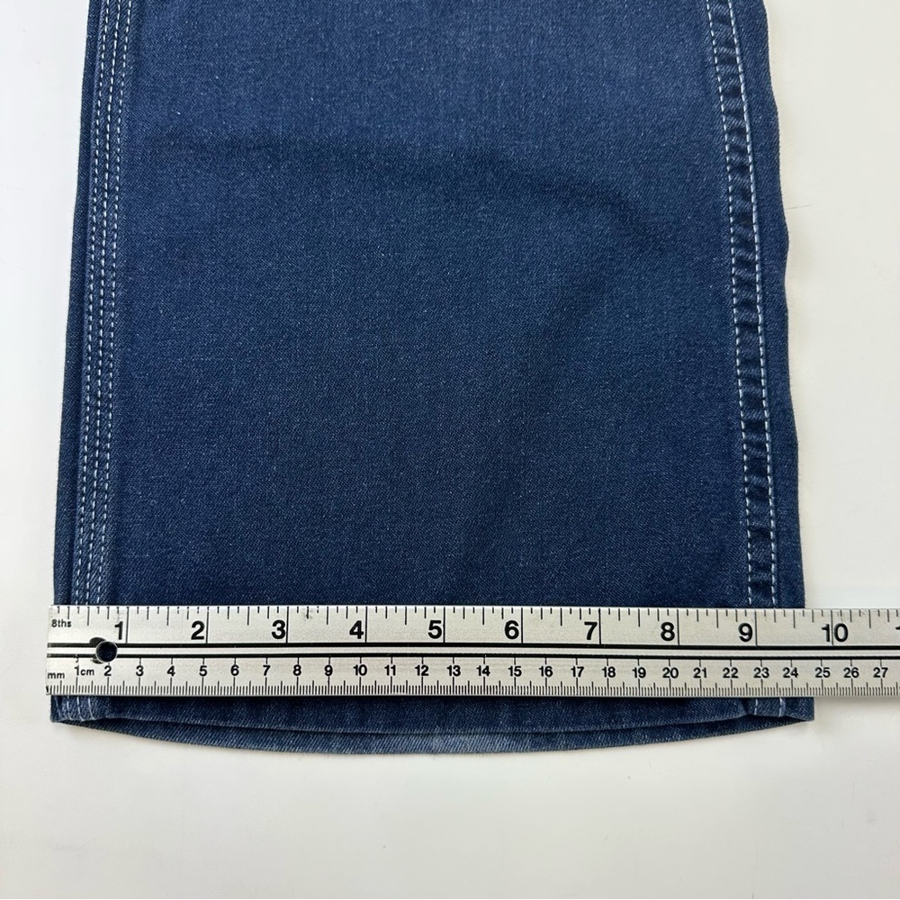 90s Vintage Hilfiger men denim carpenter jeans Size 32in Inseam 31.5in - Picture 11 of 15